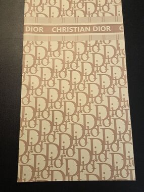 5 Sheets 22"×22" Designer Inspired Gift Wrapping Paper Tan